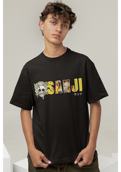 One Piece Sanji Logo Siyah Tişört