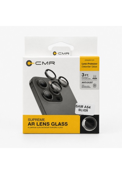 Cmr Supreme Serisi Safir Kamera Lens Koruyucu Samsung A54 Gümüş Gümüş / Gri