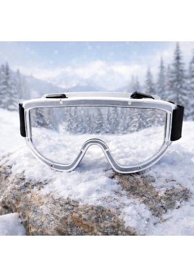 Kayak Gözlüğü Şeffaf Ventilli Güneş Kar Koruyucu Gözlük Uv Korumalı Snowboard Glasses Gözlük Şeffaf