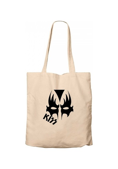 Kiss Mask Krem Kanvas Bez Çanta Krem