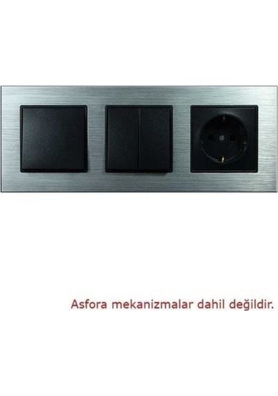 Asfir Schneider Asfora Serisi Alüminyum Gümüş Üçlü Çerçeve Alg203-71 Modeli