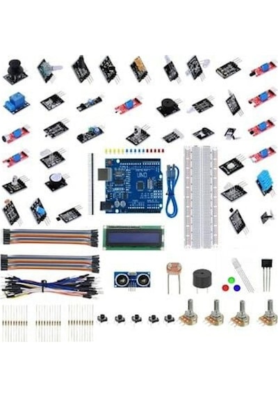 Arduino 161 Parça Uno R3 Robotik Kodlama Uygulamaları Mega Başlangıç Proje Eğitim Seti
