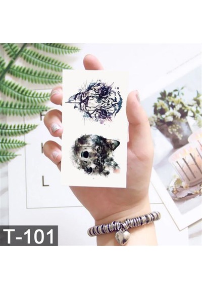 Geçici Kurt Mini Dövme Tattoo 97478726 Çok Renkli