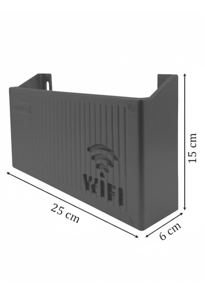 Wifi Saklama Toplama Kutusu Duvara Asılabilir Pleksi Sigorta Kutusu Siyah
