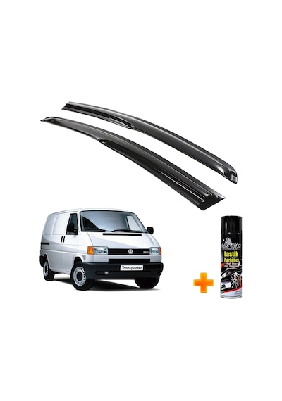 Vw Transporter T4 Mügen Cam Rüzgarlığı 1995 -2003 Arası 2 Li Takım +500ml Lastik Parlatıcı