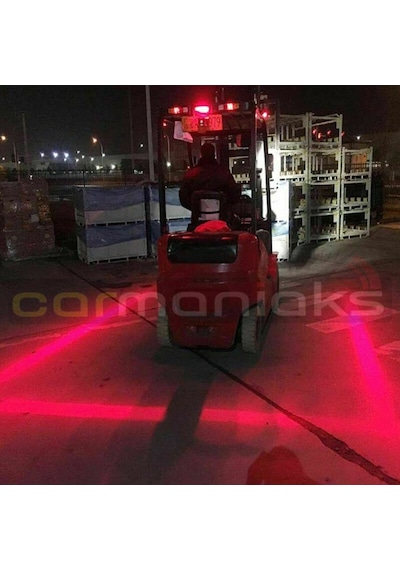 Forklift Redzone Kırmızı Bölge Güvenlik Uyarı Işığı Alan Lambası