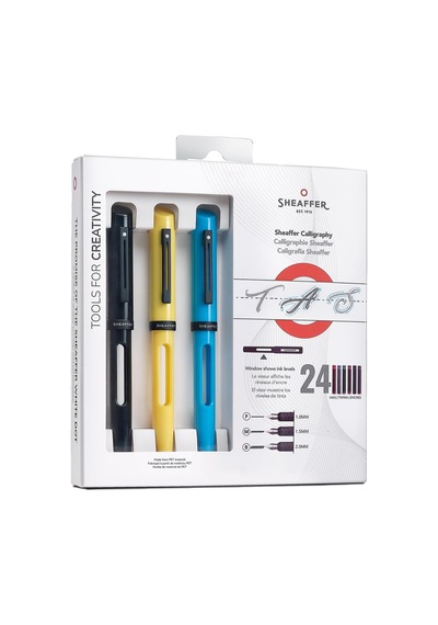 Sheaffer Kaligrafi Dolma Kalem Maxı Set Parlak Siy Üç Renk