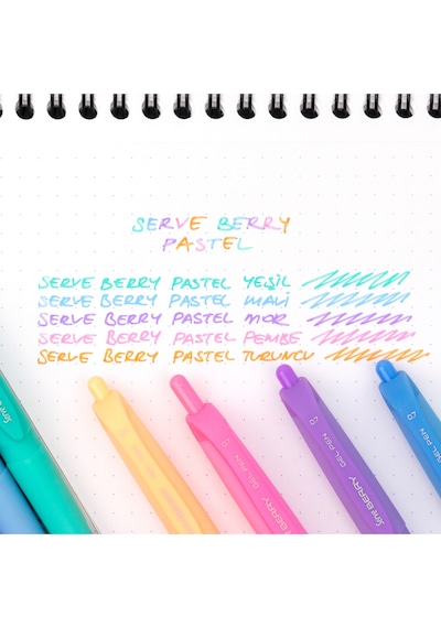 Berry 0.7 Mm Jel Kalem Pastel Mor Pastel Mor