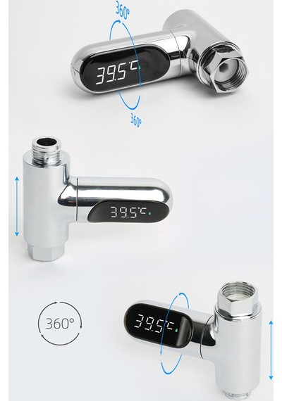 Oem Ls-05 Dijital Duş  Termometresi Gümüş