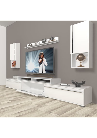 Decoraktiv Ekoflex 270ta Mdf Tv Ünitesi Tv Sehpası Beyaz