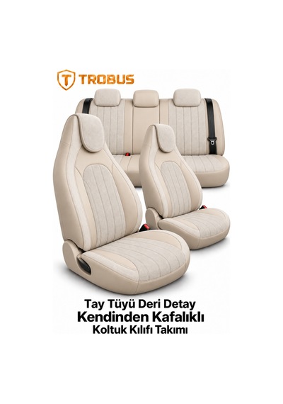 Seat Ateca 2016 Ve Sonrası Ortopedik Tay Tüyü Koltuk Kılıfı Tokyo Serisi Bej