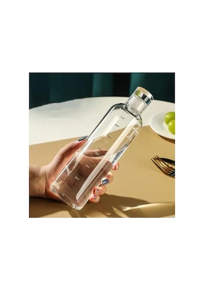 Vovo Concept Kapaklı Cam Matara 500ml Beyaz 0