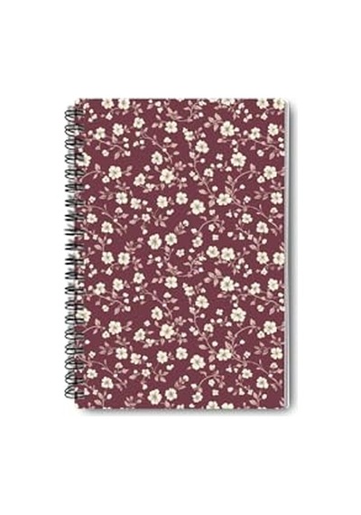 Ayrex Mini Çiçekler Tasarım 4'lü Defter Seti - A5 Boyut, Çizgisiz, Tel Spiralli - Günlük, Ajanda, Okul Ve Anı De Genel