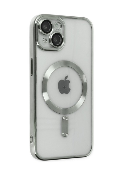 Apple iPhone Uyumlu  14 Kılıf Kross Magneticsafe Kapak -  Gümüş