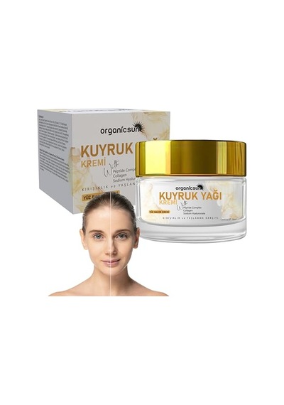 Kuyruk Yağı Kremi Kırışıklık & Yaşlanma Karşıtı Anti Aging Yüz Bakım Kremi 50ml - Collagen İlaveli, Nemlendirici Etki