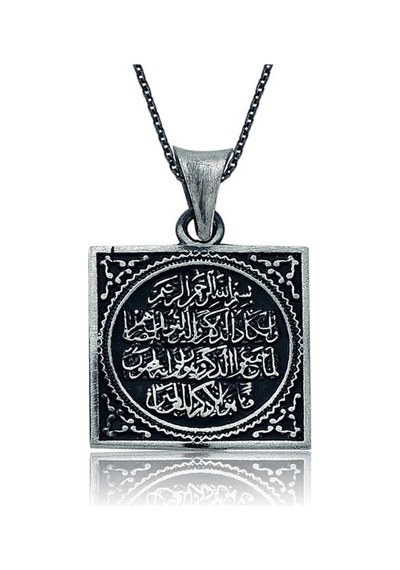 Gümüş Nazar Duası Kadın Kolye (551161833)