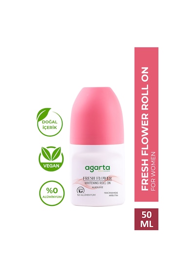 Agarta Ter Kokusu Önleyici 24 Saat Etkili Beyazlatıcı Kadın Fresh Flower Roll-on 50 ML