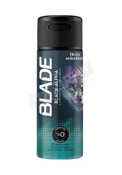4 Adet Blade Deodorant Star Black Alpha 150 Ml