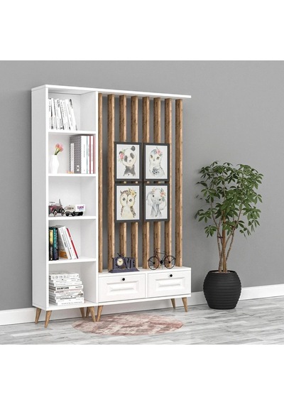 Wave Kitaplık Mdf Beyaz Wave Kitaplık Mdf Beyaz