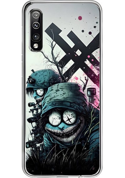 Samsung Galaxy A50 Uyumlu Şeffaf Kılıf Aesthetic 6 Tasarımlı