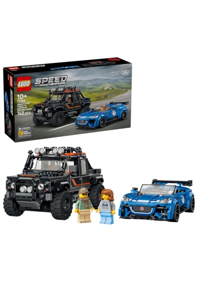 LEGO® Speed Champions Jaguar Project 7 ve Land Rover Defender 77264 - 10+ Yaş için Minifigür İçeren Oyuncak Yapım Seti (740 Parça)