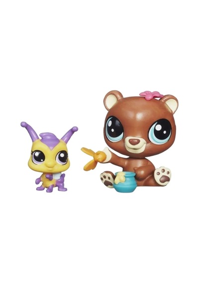 Littlest Pet Shop Neşeli Oyuncak Minişler 2'li Aksesuarlı Miniş Ailesi Oyuncak Pet Shop Miniş