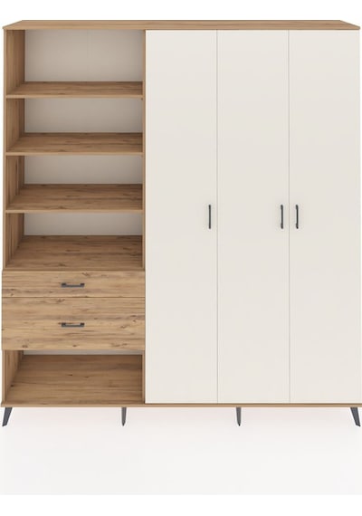 Hyperion Dolap 16 Raflı 2 Çekmeceli 3 Kapaklı 220x44x243 Çam-aytaşı/çam Aytası/atlas Çam Hyperion Dolap 16 Raflı 2 Çekmeceli 3 Kapaklı 220x44x243 Çam-aytaşı/çam Aytası/atlas Çam