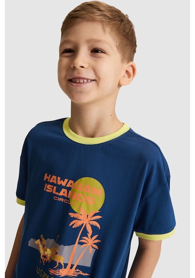 U.s. Polo Assn. Erkek Çocuk Açık Lacivert Tişört 50325624-vr059