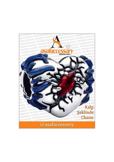Stranger Things Kalp Charm Asafaccessory Mavi