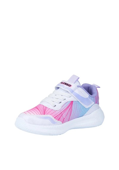Zacoz Kız Çocuk Renk Detaylı Günlük Spor Sneaker Ayakkabı Beyaz