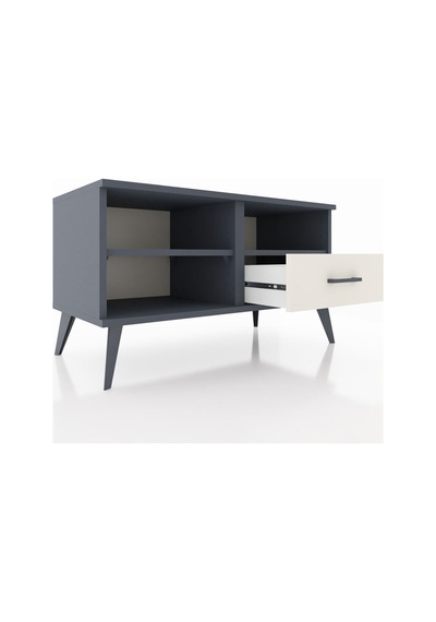 Hyperion Şifonyer 2 Raflı Tek Çekmeceli 88x44x48 Antrasit-antrasit/aytaşı Antrasit/aytaşı Hyperion Şifonyer 2 Raflı Tek Çekmeceli 88x44x48 Antrasit-antrasit/aytaşı Antrasit/aytaşı
