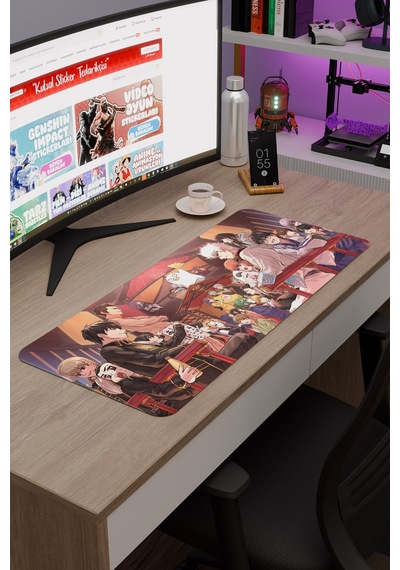Gintama Anime V1 - 70x30 Xl Gaming Kauçuk Kaymaz Taban Mouse Pad Fare Altlığı