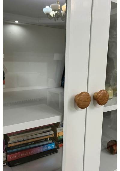 Life Tv Ünitesi Ve Kitaplık Seti %100 Mdf Beyaz - Meşe
