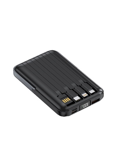 Linktech WF27 Mini Led Ekranlı 10000 mAh 22.5w Powerbank Siyah