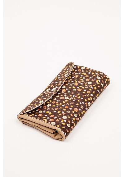 Fabric Craft Bag Alışveriş Çantası Katlanabilir Pamuklu Bez Çanta 42x47 Cm Kahverengi