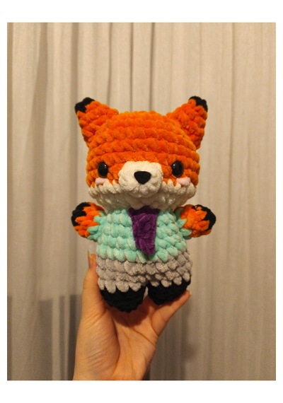 Nick El Yapımı Amigurumi Anahtarlık Örgü Peluş Figür 02 - Çok Renkli