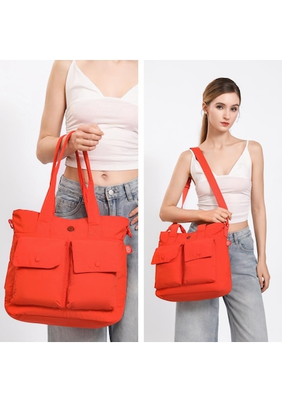 Smart Bags Mikro Poly Kumaş Büyük Boy Kadın Omuz Çantası 3345 Mavi 31734188