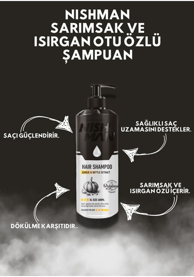 Sarımsak Ve Isırgan Otu Özlü Şampuan 480 Ml