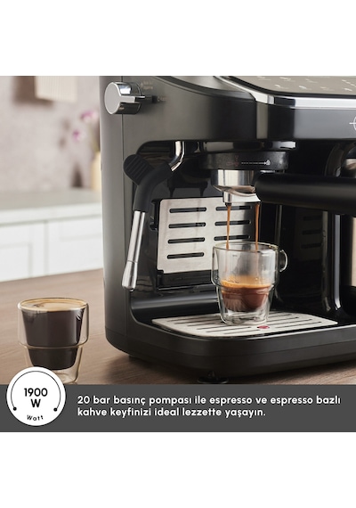 Karaca Hatır Perfetto Dijital Ve Dokunmatik Ekranlı Espresso Ve Türk Kahve Makinesi