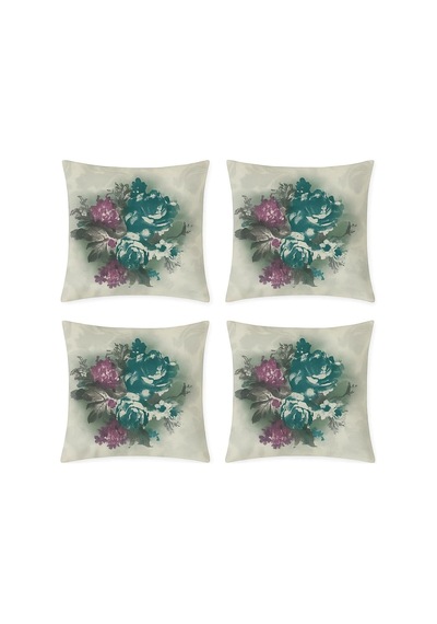 Dijital Baskı Bitki Ve Yaprak Desenli Dekoratif Yastık Kılıfı 45x45 Cm Fermuarlı, Yıkanabilir, Modern Doğal Diğer