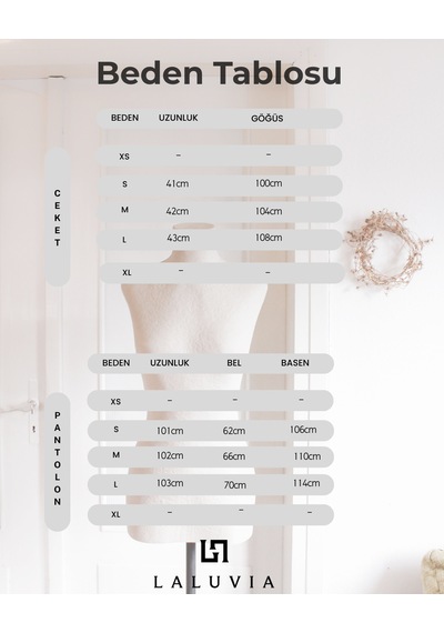 Laluvia Mürdüm Kot Crop Ceket Pantolon Takım - 51244 Mürdüm