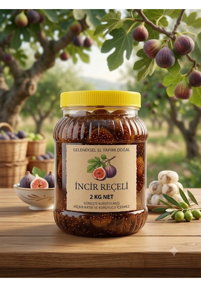 Unify Brand Geleneksel El Yapımı Doğal İncir Reçeli - 2 Kg Net