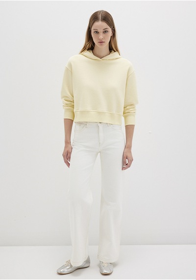 Mavi - Kapüşonlu Sarı Sweatshirt 1s10386-71187 Sarı