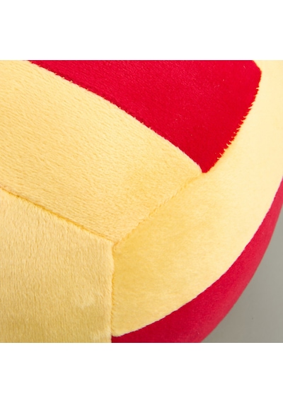 Soft Voleybol Topu Figürlü Yastık - Kırmızı / Sarı - 20 Cm