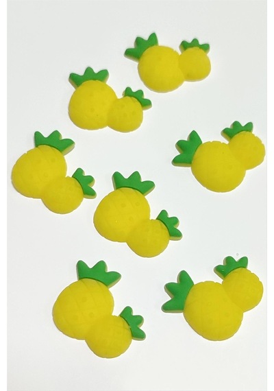 Zenviac456 Ananas Silikonlu Figür 1 Adet Zenviac45678 Sarı