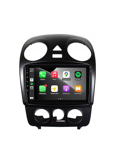 Volkswagen Beetle Araç Multimedya Android Ekran Carplay Double Teyp 4+64 9" 04-07 Black Blueway