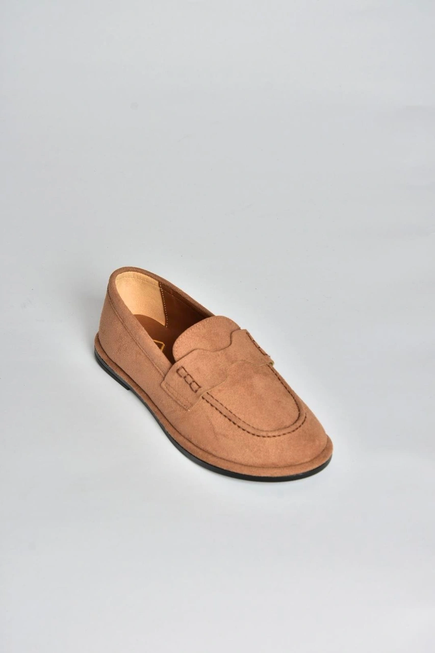 Fox Shoes V846872102 Taba Süet Günlük Kadın Ayakkabı Taba-süet