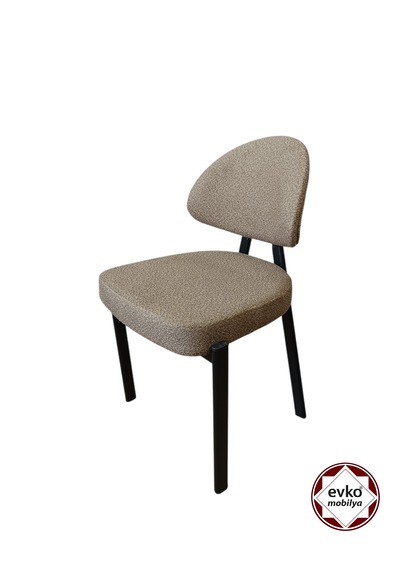 Evko Mobilya Damla Sandalye, Mutfak Salon Sandalyesi, 2 Adet Sandalye, Metal Sandalye, Yemek Sandalyesi, Otel Cafe Restoran Sandalyesi Kahverengi