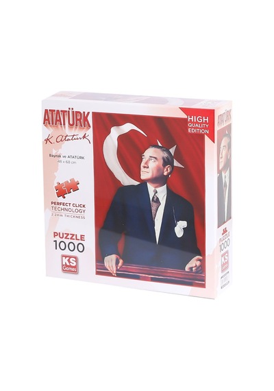 20728 Atatürk Ve Türk Bayrağı 1000 Parça Puzzle -ks Puzzle