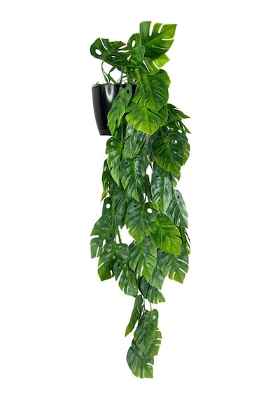 Yapay Çiçek Saksıda Sarkan Monstera Deve Tabanı Yapay Sarmaşık Pa